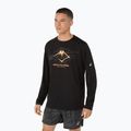 ASICS férfi futó hosszú ujjú Fujitrail logo LS teljesítmény fekete 4