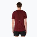 Férfi ASICS Road Seamless sötétvörös planet futópóló 3