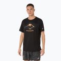 ASICS férfi Fujitrail Logo SS teljesítményű fekete futópóló