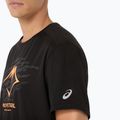 ASICS férfi Fujitrail Logo SS teljesítményű fekete futópóló 6