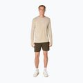 Férfi ASICS Road Seamless LS krémszínű hosszú ujjú futócipő 2