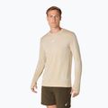 Férfi ASICS Road Seamless LS krémszínű hosszú ujjú futócipő 4
