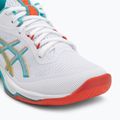 Női ASICS Netburner Ballistic FF 4 röplabdacipő fehér/tengerzöld 7