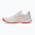 ASICS női röplabdacipő Netburner Ballistic FF 4 fehér/élénk korall 2