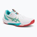 Női ASICS Sky Elite FF 3 röplabdacipő fehér/tengerzöld