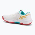 Női ASICS Sky Elite FF 3 röplabdacipő fehér/tengerzöld 3