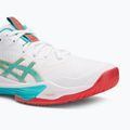 Női ASICS Sky Elite FF 3 röplabdacipő fehér/tengerzöld 7