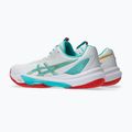 Női ASICS Sky Elite FF 3 röplabdacipő fehér/tengerzöld 11