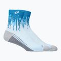 Zokni ASICS Performance Run Quarter Aegean Blue/Arctic Blue