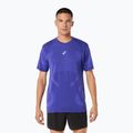 Férfi hosszú ujjú futópóló ASICS Road Seamless LS cobalt burst/eggplant
