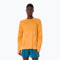 Férfi hosszú ujjú futópóló ASICS Road Seamless LS golden yellow