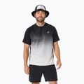 Férfi futópóló ASICS Road Fade SS performance black/cream