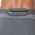 Férfi futóshort ASICS Road 5IN clay grey/steel grey/illuminate green 7