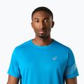 Férfi futópóló ASICS Icon SS Aegean Blue/Cream 5
