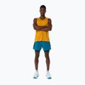 Férfi futó rövidnadrág ASICS Road 2N1 5IN tranquil teal/dark teal/yamabuki 2
