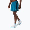 Férfi futó rövidnadrág ASICS Road 2N1 5IN tranquil teal/dark teal/yamabuki 4
