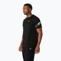 Férfi futópóló ASICS Icon SS performance black/cream 4