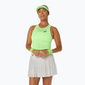 Női teniszpóló ASICS Match Jaquard Crop Top illuminate green színben