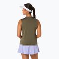 Női tenisz felső ASICS Game Sleeveless Top W dark olive 3