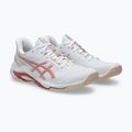 Női röplabdacipő ASICS Netburner Ballistic FF 4 White/Rose Red 10