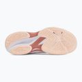 Női röplabdacipő ASICS Netburner Ballistic FF 4 White/Rose Red 4