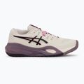 Női teniszcipő ASICS Gel-Resolution X soft oat/dark aubergine 2