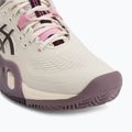 Női teniszcipő ASICS Gel-Resolution X Clay soft oat/dark aubergine 7