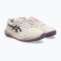 Gyerek teniszcipő ASICS Gel-Resolution X GS Clay soft oat/dark aubergine