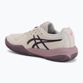 Gyerek teniszcipő ASICS Gel-Resolution X GS Clay soft oat/dark aubergine 3