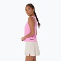 Női ASICS Padel Court ujjatlan teniszpóló bubblegum színben 4