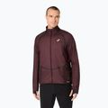 Férfi futókabát ASICS Road Winter Jacket dark currant