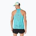 Férfi futópóló ASICS Metarun Singlet energy aqua 3