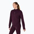 Női futópulóver ASICS Nagino Run Winter Hoodie dark aubergine 4