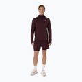 Férfi futópulóver ASICS Road Winter Ls Hoodie dark currant 2