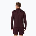 Férfi futópulóver ASICS Road Winter Ls Hoodie dark currant 3
