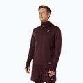 Férfi futópulóver ASICS Road Winter Ls Hoodie dark currant 4