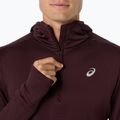 Férfi futópulóver ASICS Road Winter Ls Hoodie dark currant 5