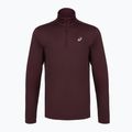 Férfi futópulóver ASICS Core Ls 1/2 Zip Winter Top dark currant