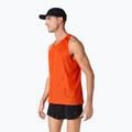 Férfi futópóló ASICS Metarun Singlet cseresznye paradicsom 4