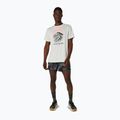 Férfi futó póló Asics Fujitrail Logo Ss Top Cream 2