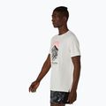 Férfi futó póló Asics Fujitrail Logo Ss Top Cream 4