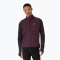 Férfi futó ujjatlan Asics Road Winter Gilet dark currant