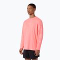 Férfi futó hosszú ujjú póló Asics Fujitrail Logo Ls Top Sun Coral 4