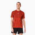 Férfi futó póló ASICS Road Seamless Top singed red
