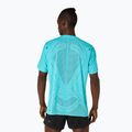 Férfi futópóló ASICS Metarun Top energy aqua 3