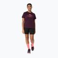 Női futó póló Asics Fujitrail Logo Ss Top Dark Aubergine 2