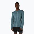 Férfi ASICS Road Seamless hosszú ujjú futópóló ködös türkiz színben