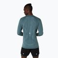 Férfi ASICS Road Seamless hosszú ujjú futópóló ködös türkiz színben 3