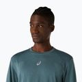 Férfi ASICS Road Seamless hosszú ujjú futópóló ködös türkiz színben 5
