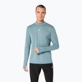 Férfi Termoaktiv pulóver ASICS Road Winter Seamless Top foggy teal